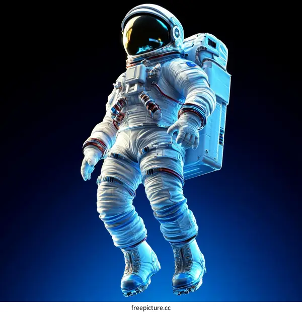 Astronaut in Space Suit in the Universe