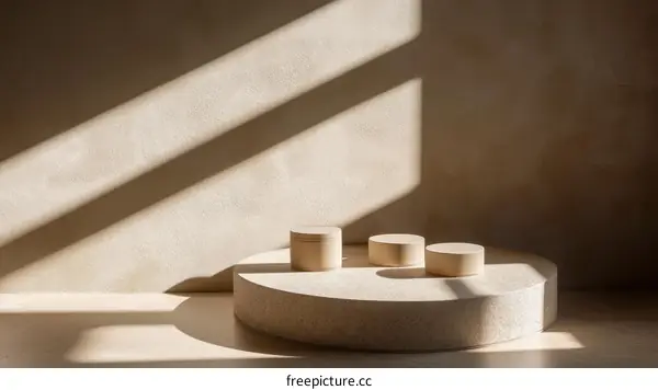 Beige Minimalist Product Display