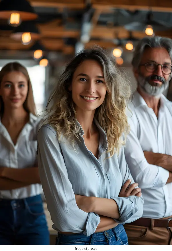 portrait of a group of business people