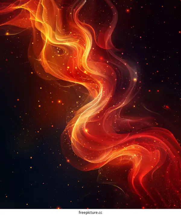 Fire and Ice Abstract