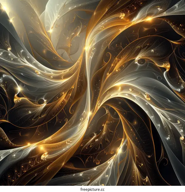 Golden and silver abstract background