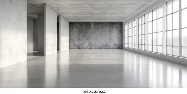 Modern Concrete Interior Empty Space