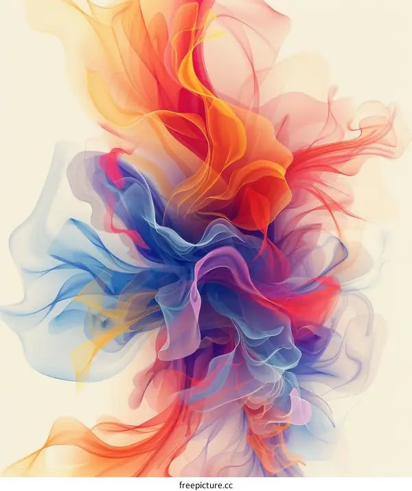 Abstract Colorful Flowing Forms