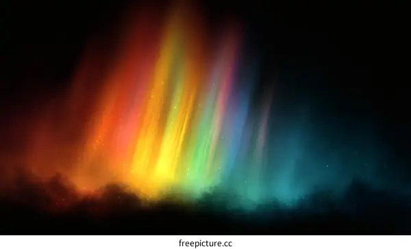 Abstract Rainbow Light Show