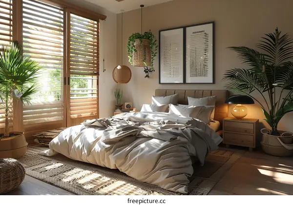 Cozy and Serene Bedroom Interior Design