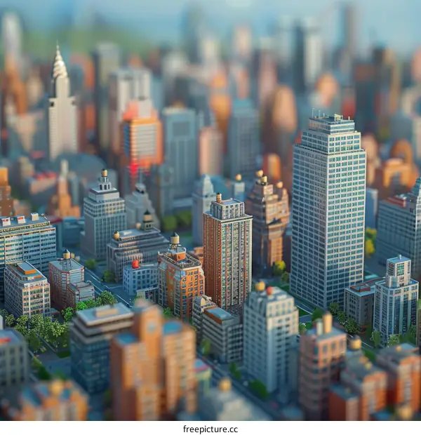 Miniature Urban City Model