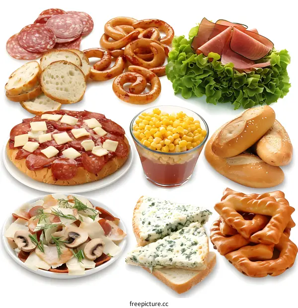 Assortment of Italian Food Ingredients
