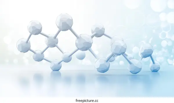 Abstract Molecular Structure Illustration