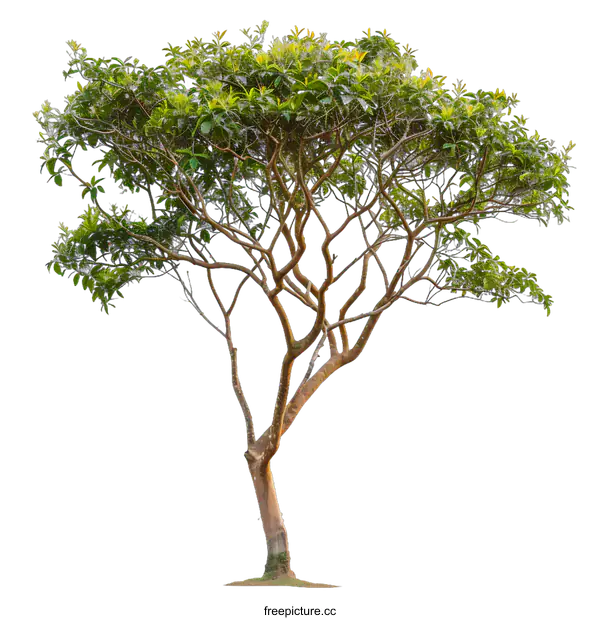 [Transparent Background PNG]Green Tree Isolated On White Background