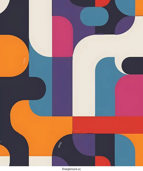 Abstract Geometric Shapes Background Design