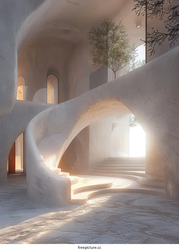 Modern Architecture in Soft Lighting