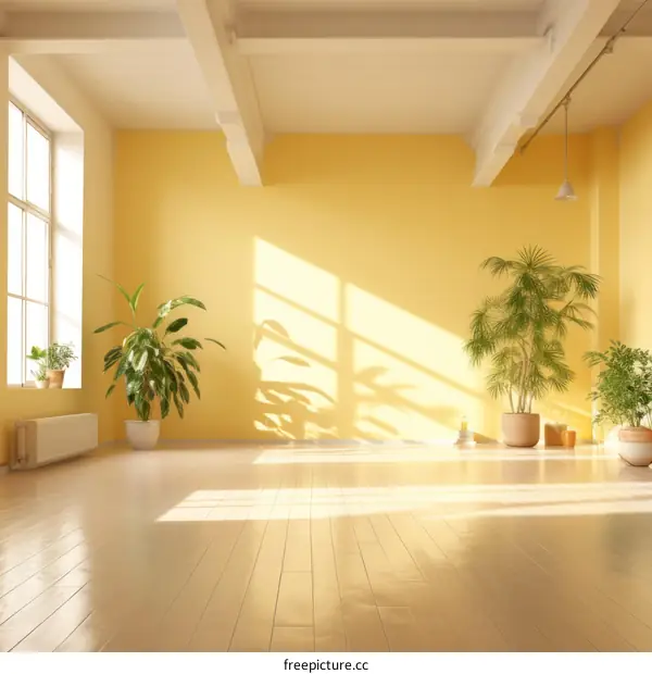 Bright and Airy Yoga Studio