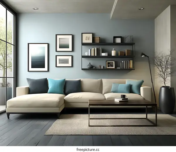 Modern Living Room with Minimalist Decor