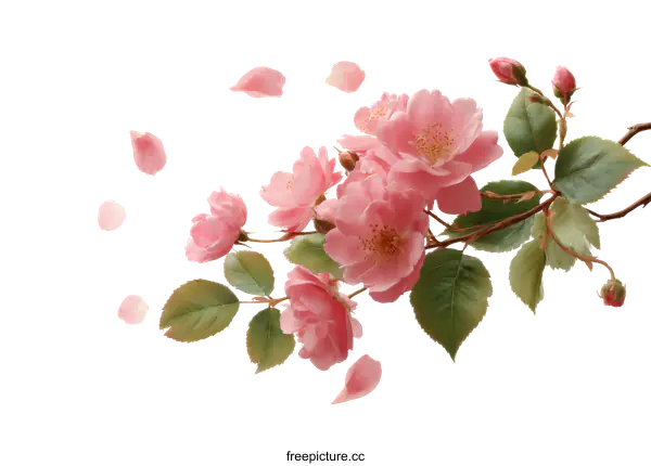 [Transparent Background PNG]Beautiful Pink Blossoms in Springtime