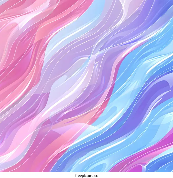 Abstract Wavy Background in Pink and Blue
