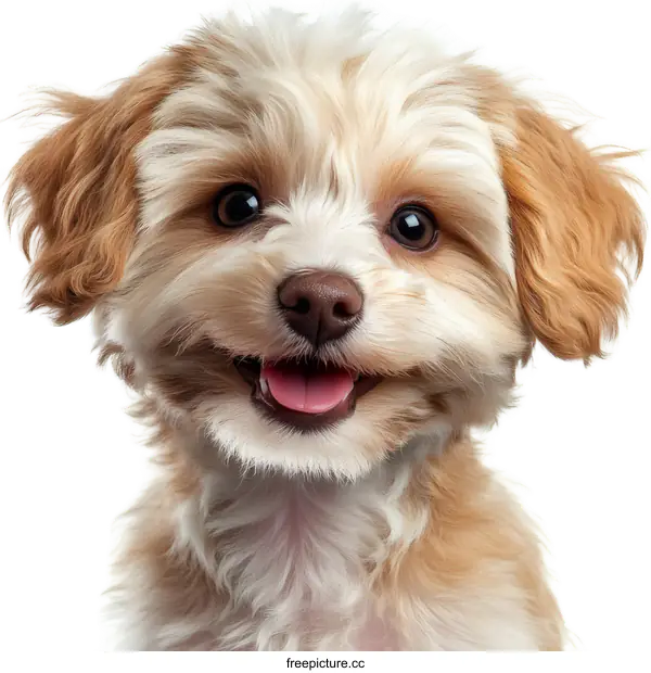 [Transparent Background PNG]Closeup Adorable Puppy Face