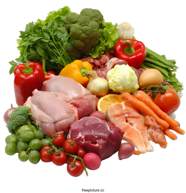 [Transparent Background PNG]Variety of Healthy Food Ingredients