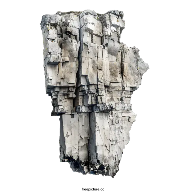 [Transparent Background PNG]Abstract Stone Cliff Texture Background