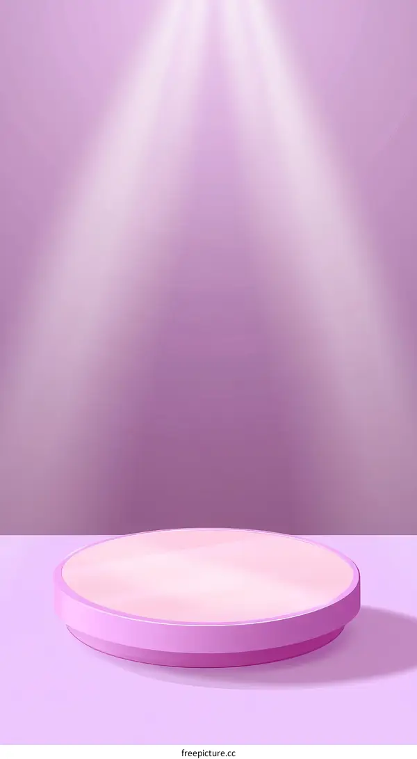 Pink Round Stage for Product Display