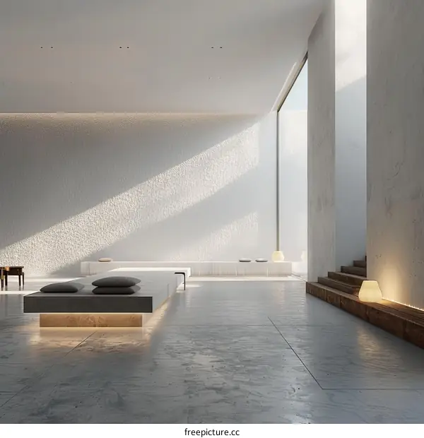 Zen Interior Design with Minimal Loft Style