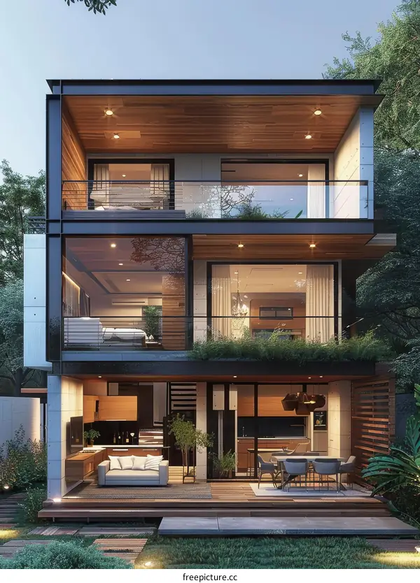 Modern Architectural Design of a Stylish House
