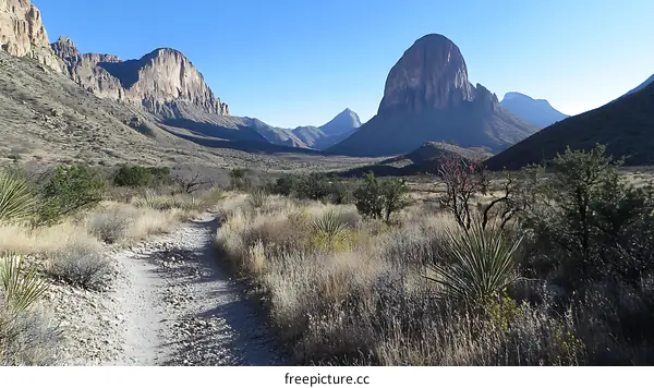 Desert Mountain Landscape Scenic Trail