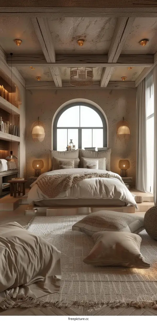 Cozy bedroom interior design