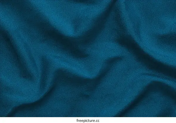 Teal Blue Fabric Texture Close Up