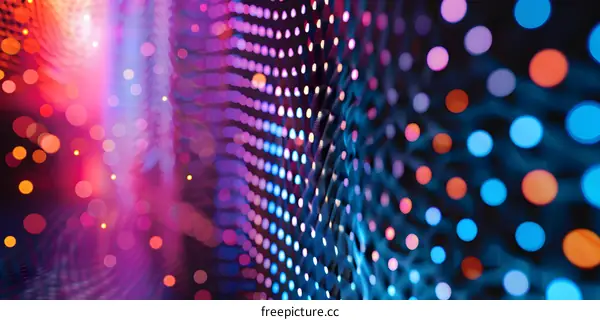 Abstract Colorful Light Bokeh Background