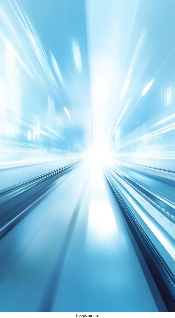 Abstract Futuristic Speed Tunnel