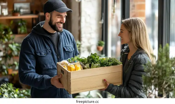 Friendly Food Delivery with Fresh Produce