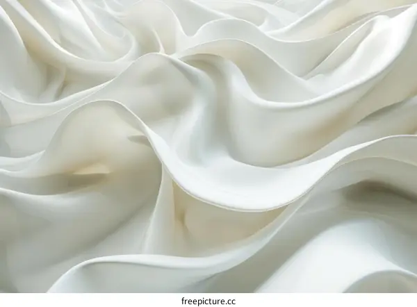 Elegant White Fabric Texture Detail