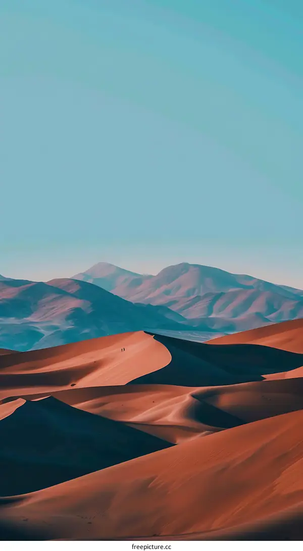 Desert Landscape with Mountains in the Background