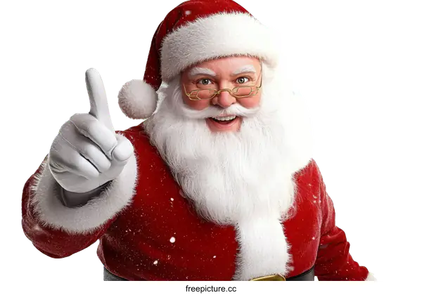 [Transparent Background PNG]Santa Claus Holiday Cheerful Portrait