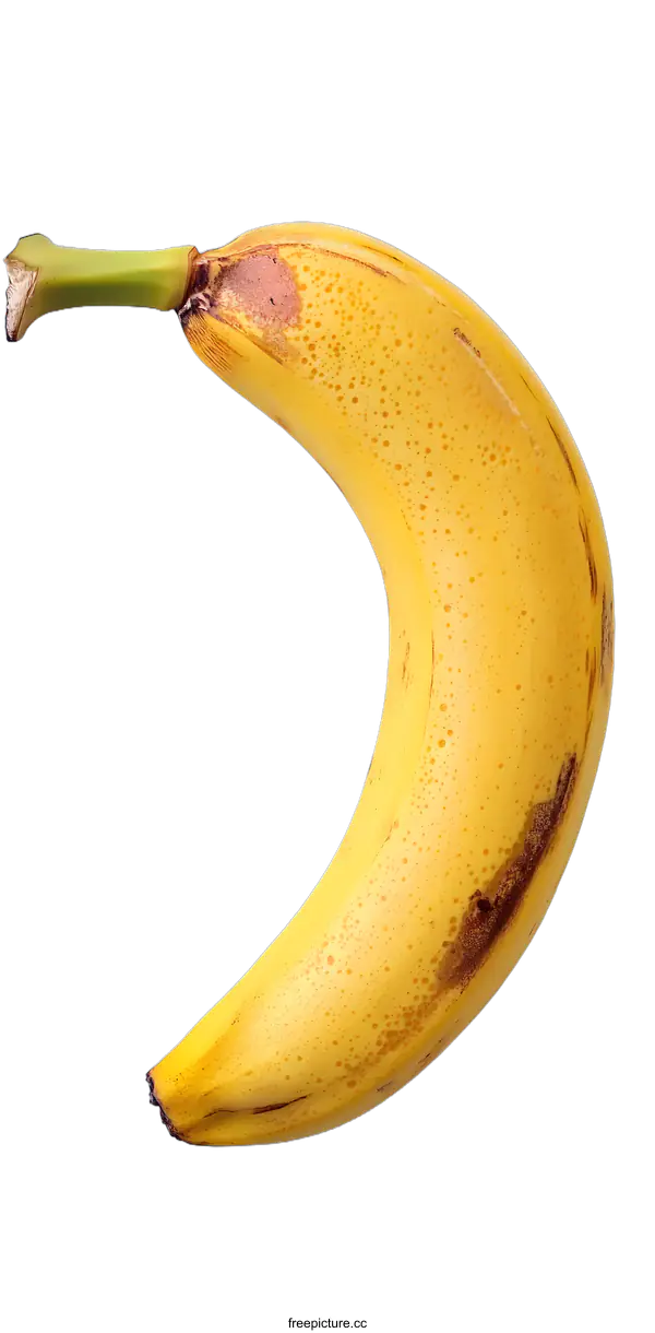 [Transparent Background PNG]Yellow Ripe Banana Isolated On White Background