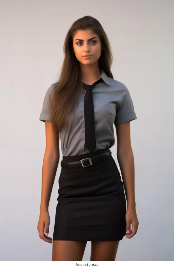 Young woman in business attire