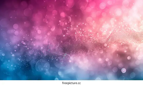 Colorful Blue and Pink Bokeh Background