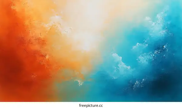 Abstract Colorful Gradient Painting