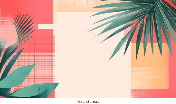 Tropical Leaves Abstract Background