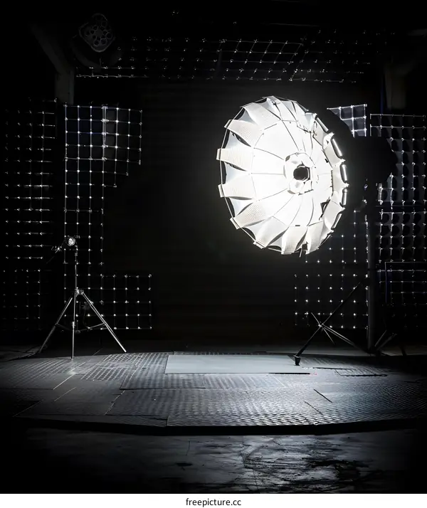Studio Lighting Setup With Large Softbox