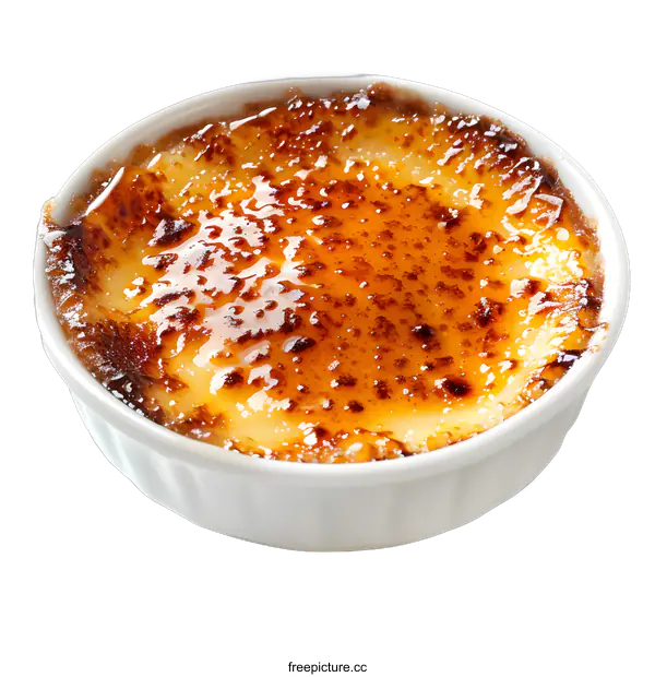 [Transparent Background PNG]Delicious Creme Brulee Dessert