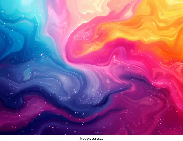 Hypnotic Liquid Marbling Swirls