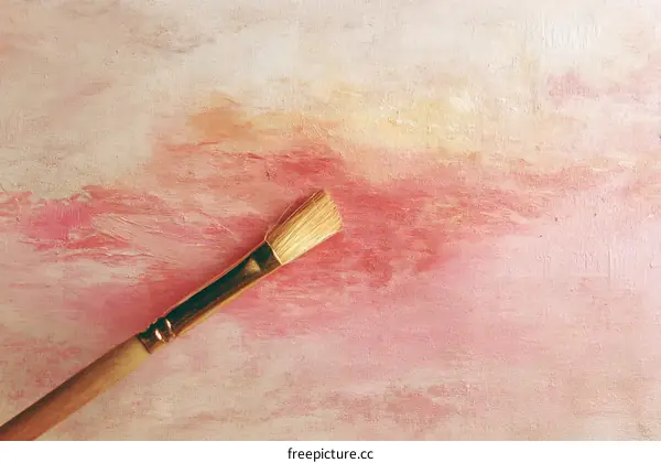 Abstract Artistic Paint Brush Stroke