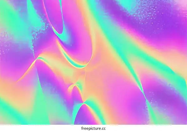 Abstract Rainbow Holographic Background Design