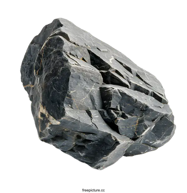[Transparent Background PNG]Black and White Stone Isolated On White Background