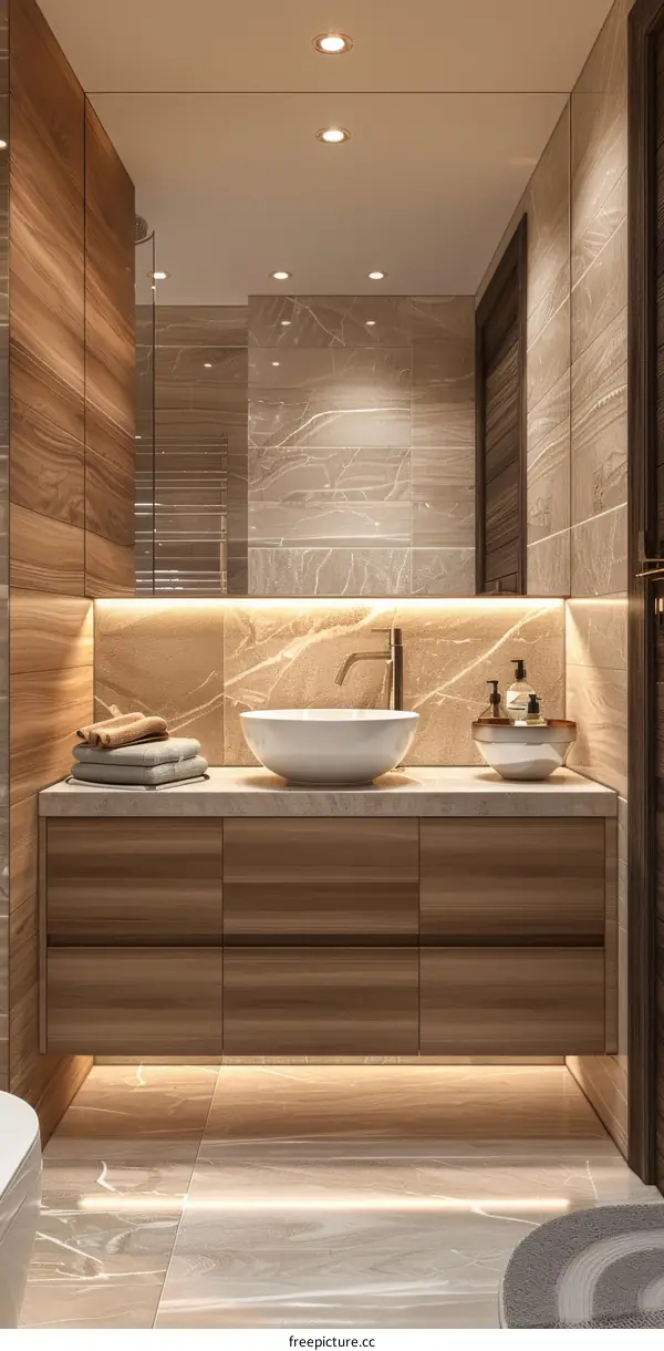 Modern Luxurious Bathroom Vanity Set