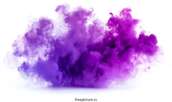 Abstract Purple Ink Splash Art