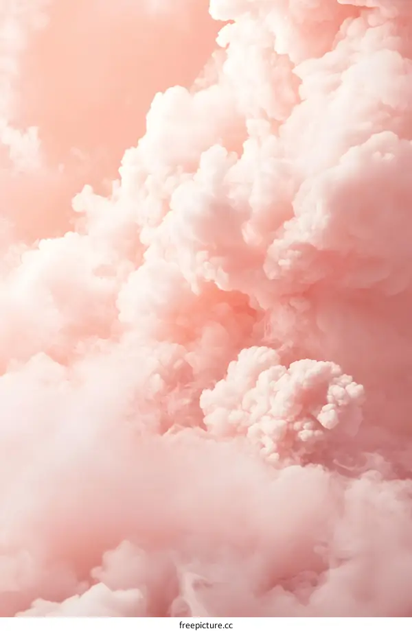 Abstract Pink Cloud Background
