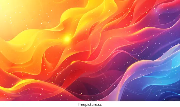 Abstract Colorful Wavy Gradient