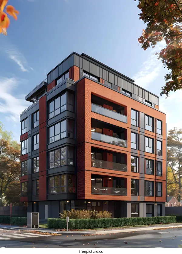 Modern Apartment Building Exterior